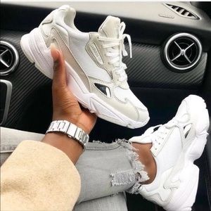 Womens size 6.5 triple falcon adidas sneakers